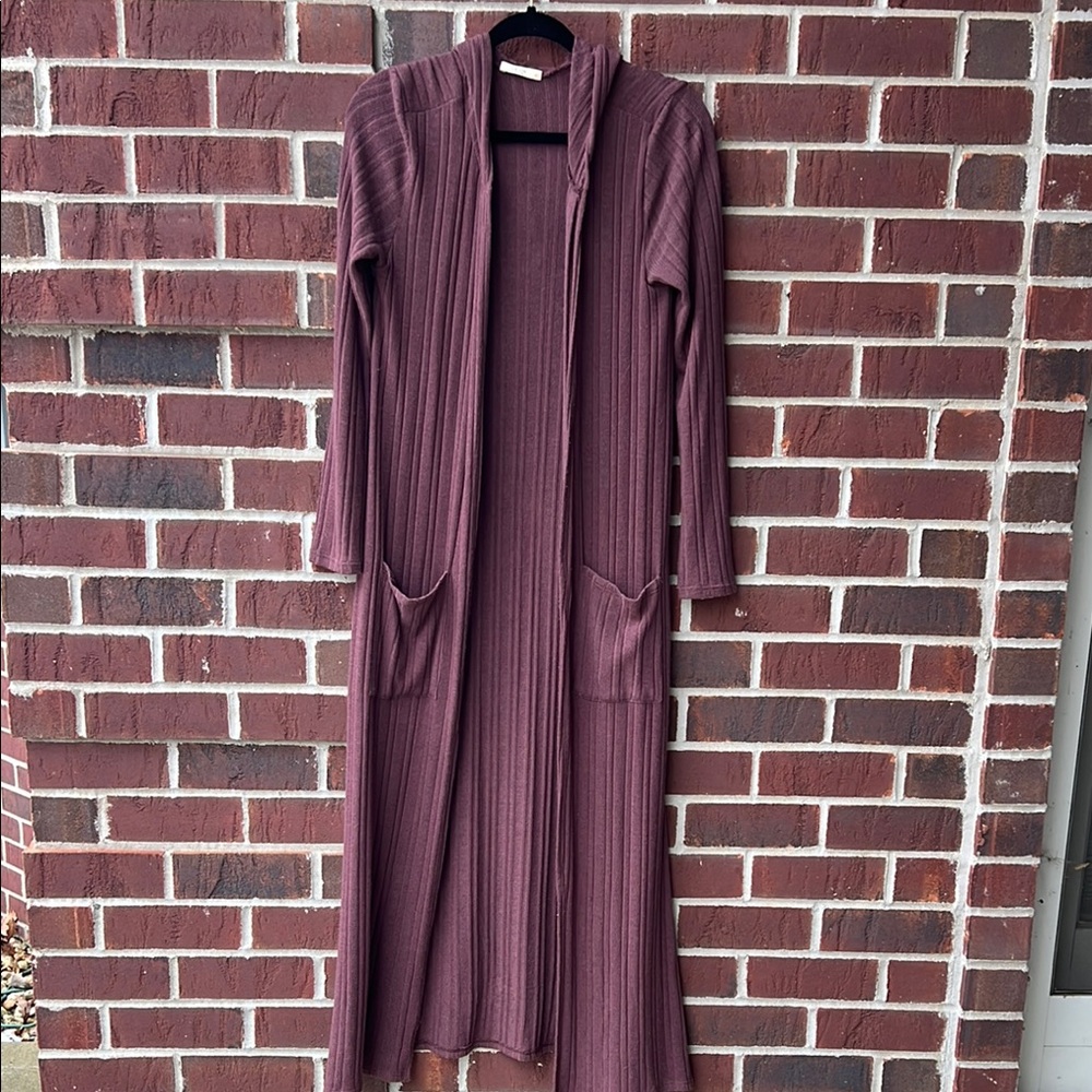 Casual Purple Long Sleeve Dress